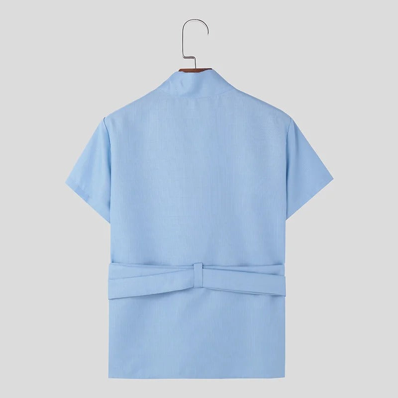 Lace-Up V-Neck Tee