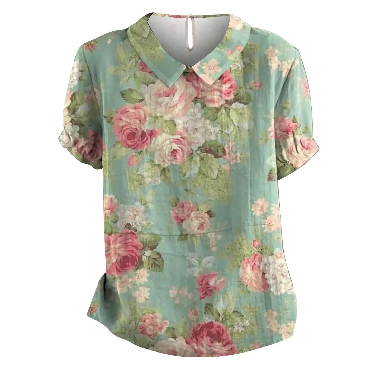 Boho Bloom Puff Sleeve Blouse