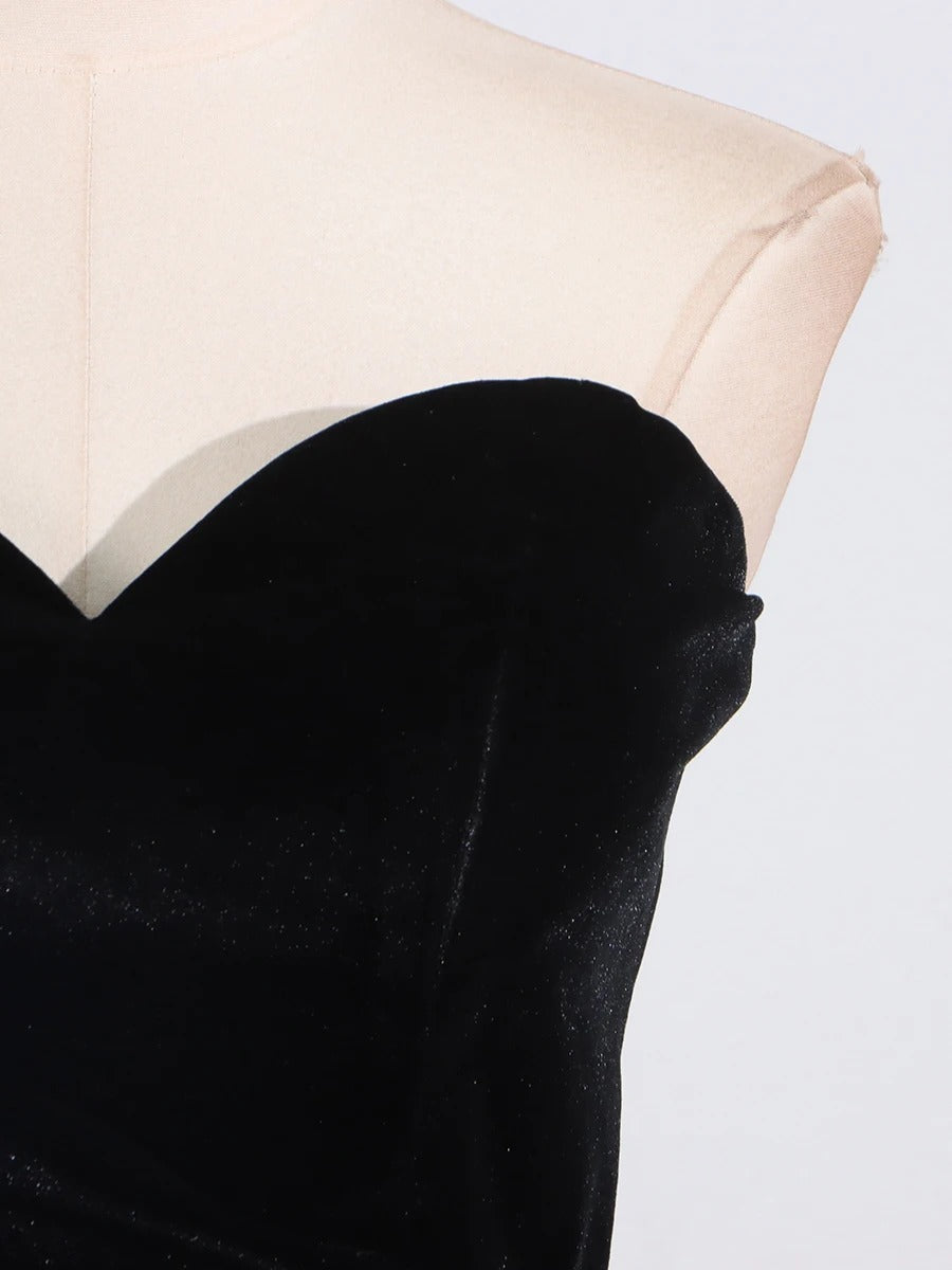 Elegant Spliced Evening Dress