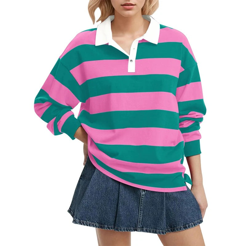 Color-Block Oversized Pullover