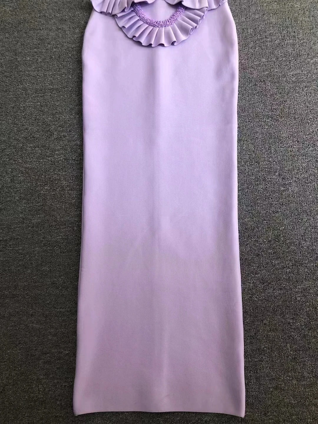 Lavender Strapless Bandage Dress