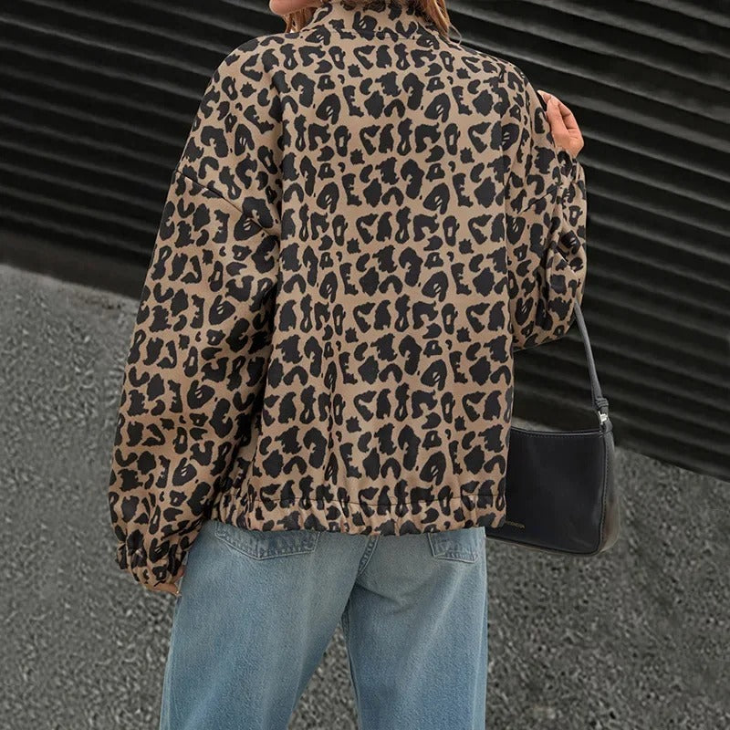Leopard Print Retro Jacket
