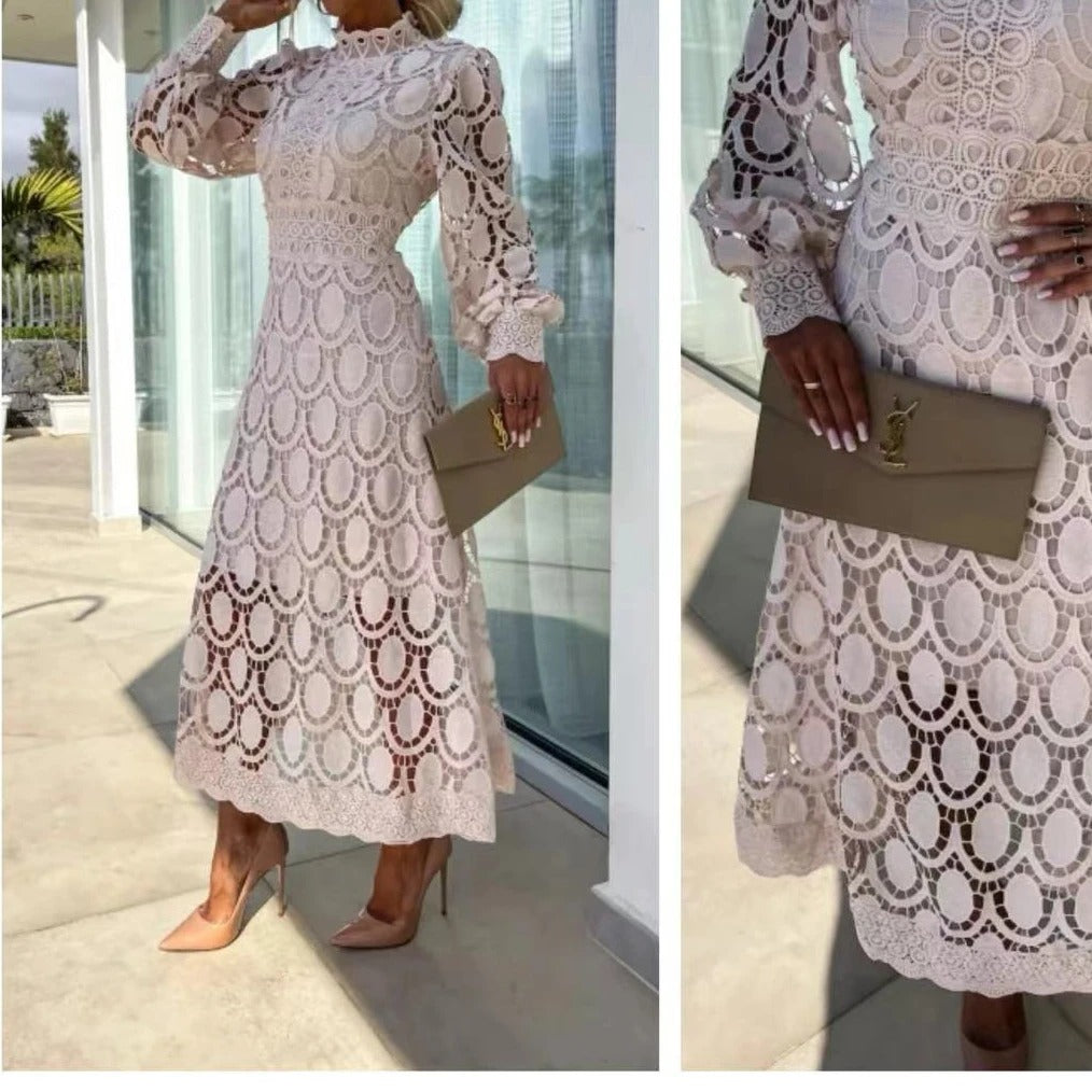 Lunaria Lace Puff Dress