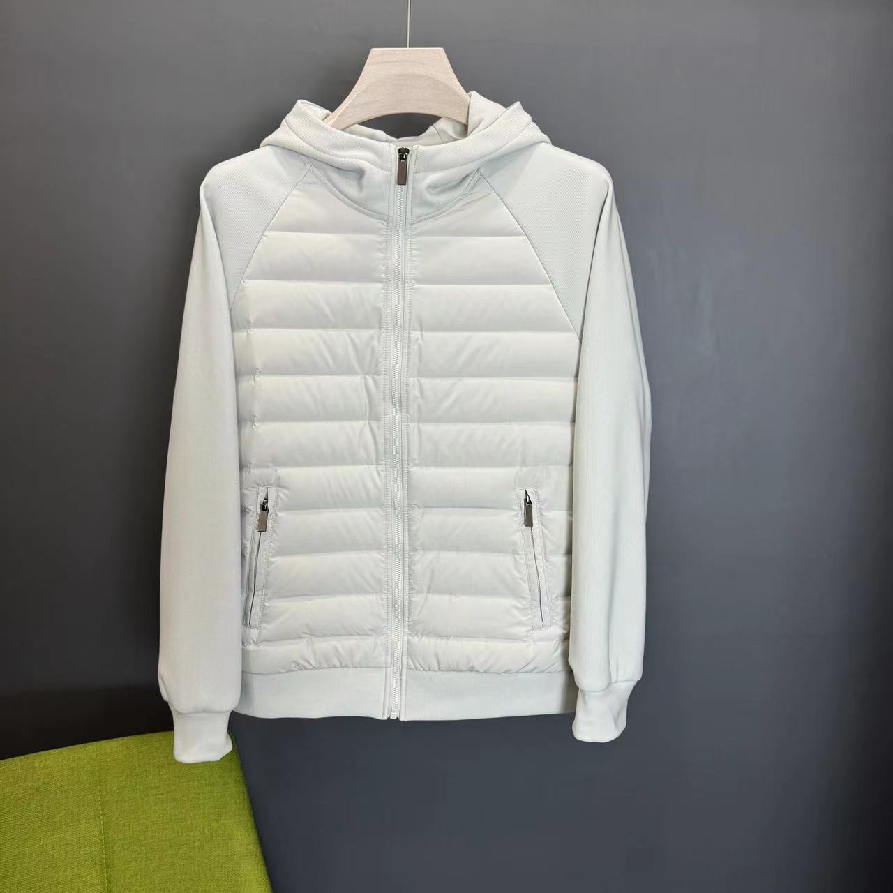 Men's Hooded Down Jacket Coat – Patchwork Casual