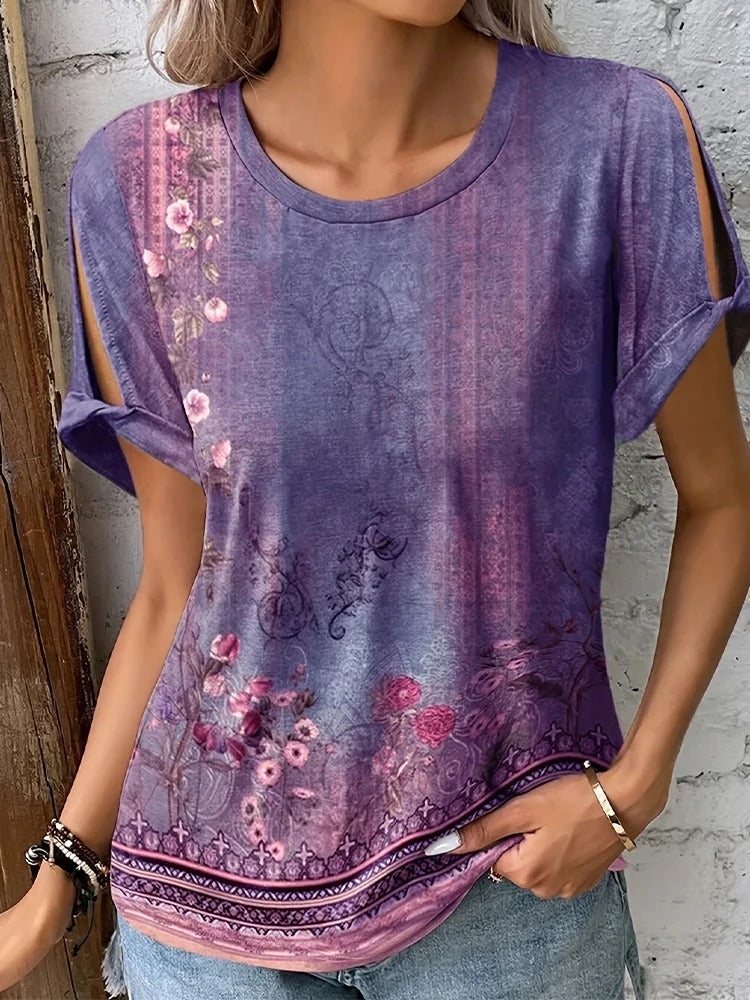 Plus Size Summer Print T-Shirt