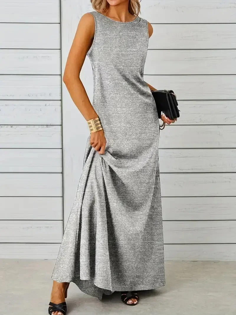 Sophisticated A-Line Long Dress