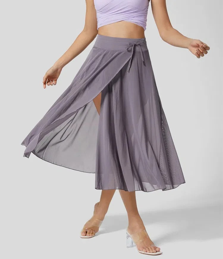 Goddess Glow Sheer Skirt Jumpsuit