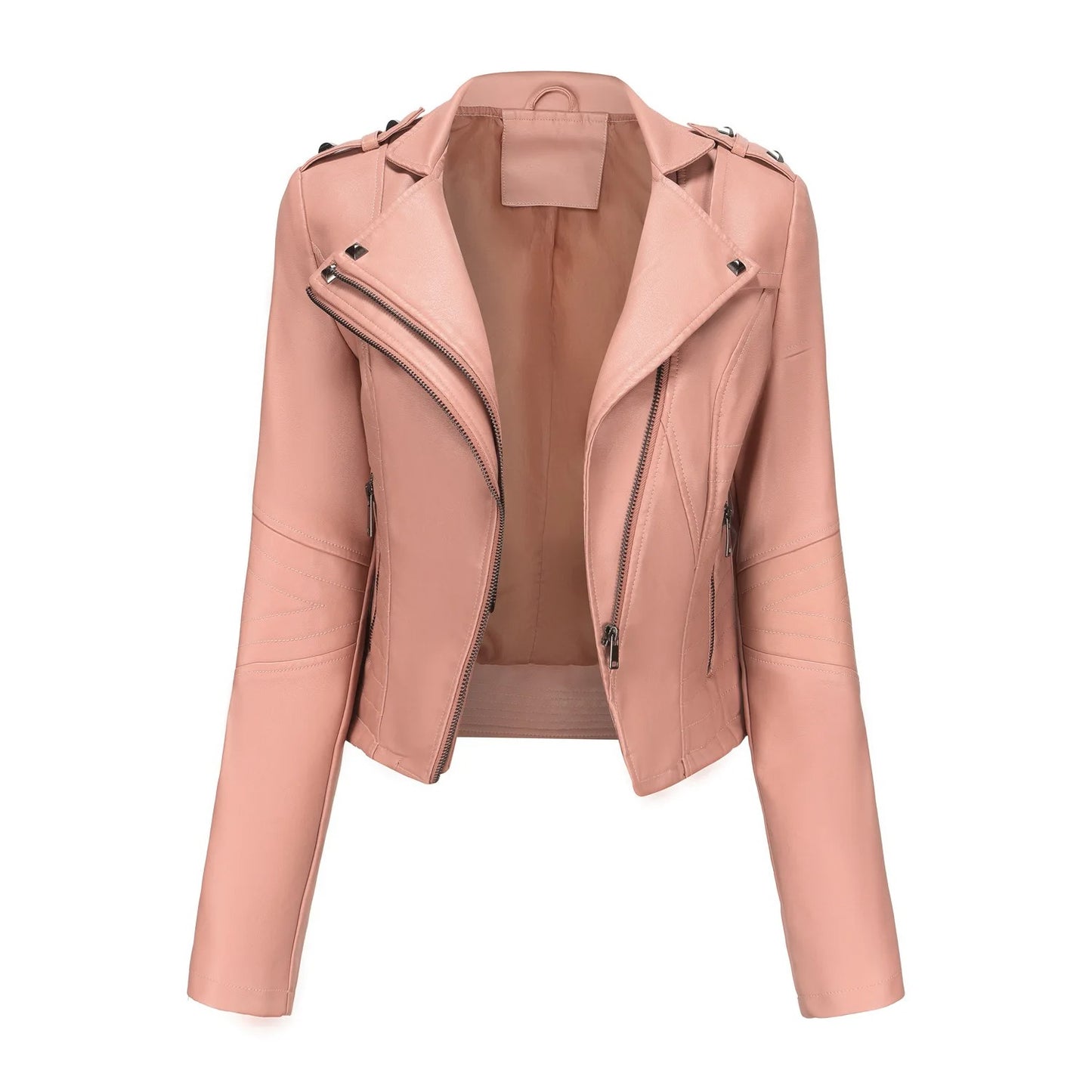 Vero Edge Slim Fit Leather Motorcycle Jacket