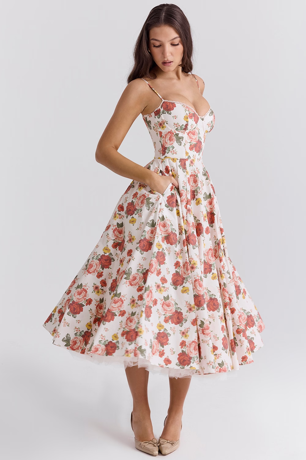 Love Is Love Floral Midi Mini Dress
