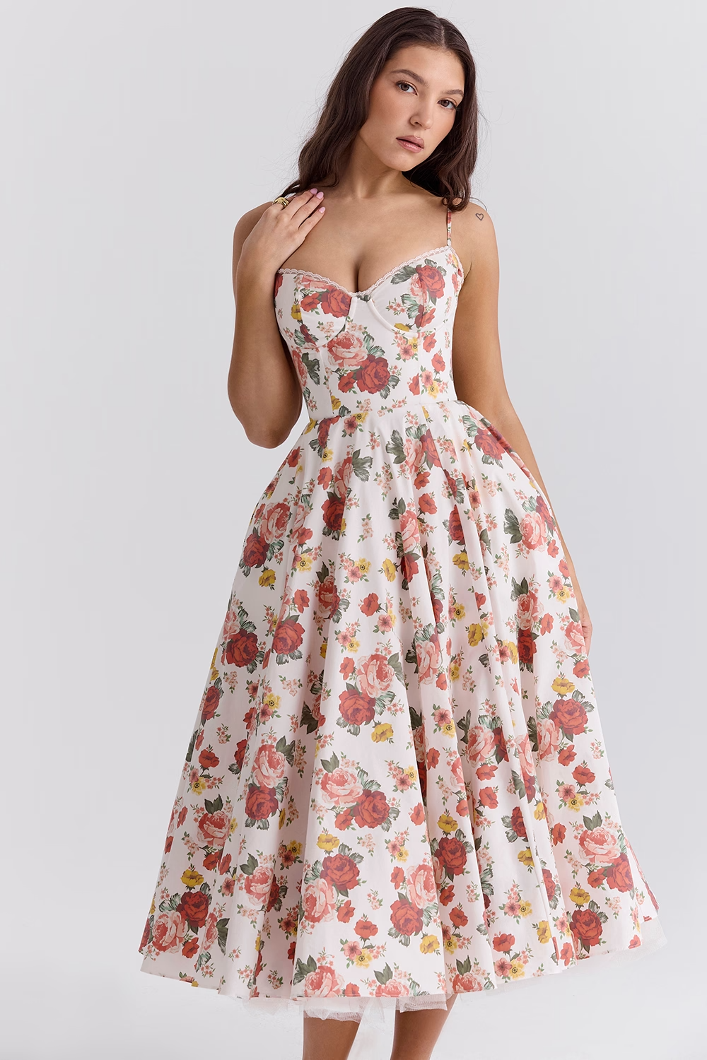 Love Is Love Floral Midi Mini Dress