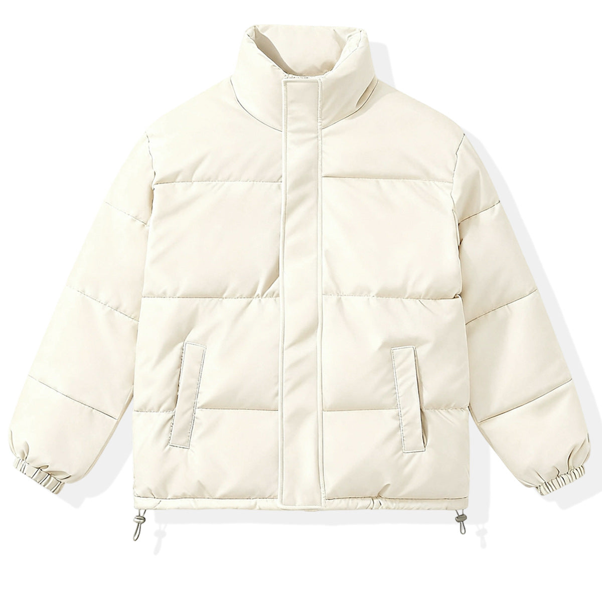 Women's Simple Casual Solid Warm Cotton Coat