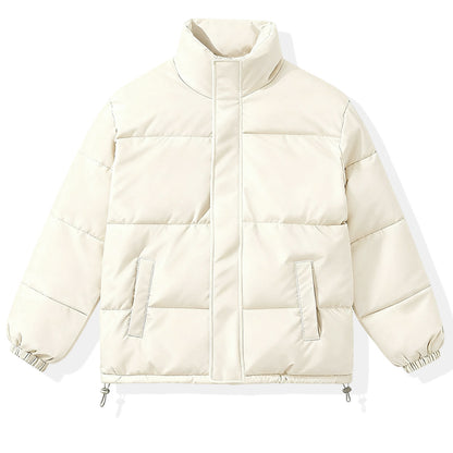Women's Simple Casual Solid Warm Cotton Coat