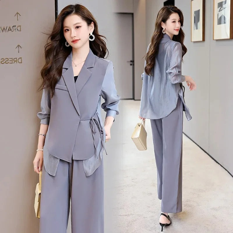 Spring Breeze Striped Two-Piece Suit