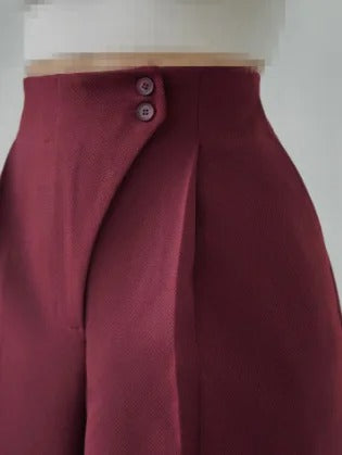 Chic Slim Wide-Leg Office Pants