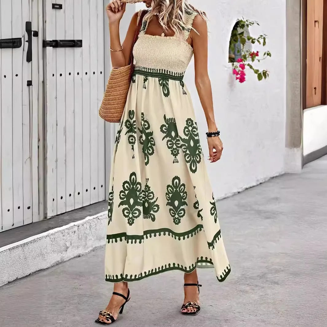 Sunlit Breeze Backless Dress