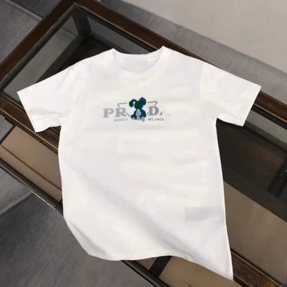 Letter Print Cotton Tee