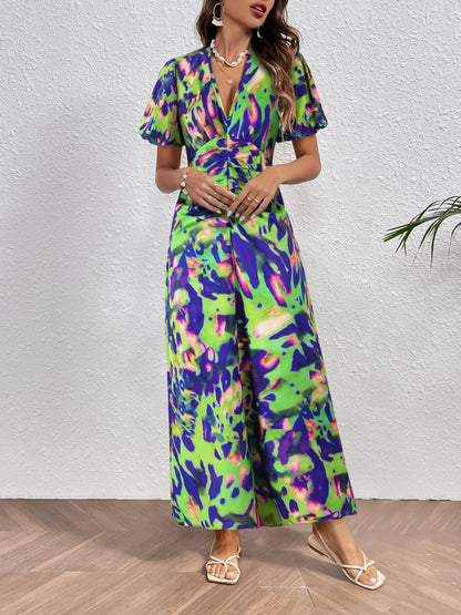 Sultry Elegance V-Neck Gown