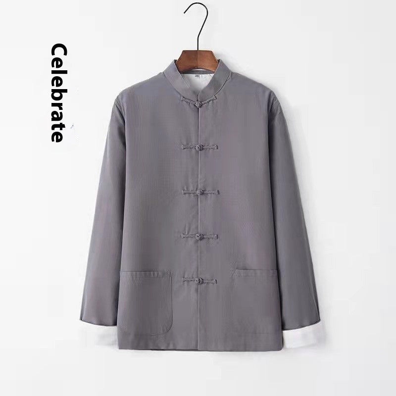 Elegant Hanfu Lay Buddhist Winter Shirt Coat