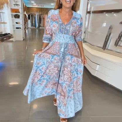Boho Grace Tassel Maxi Dress