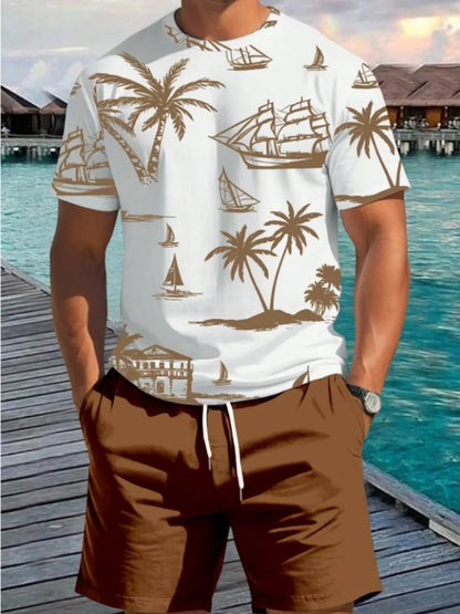 Boho Print Men's Summer Set