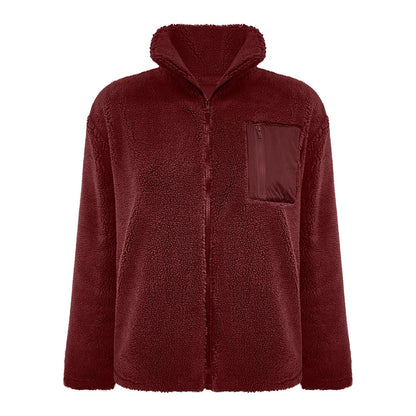 Winter Trendy Full-Zipper Fleece Jacket for Women
