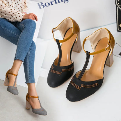 Luxury T-Tied Platform Wedding Pumps