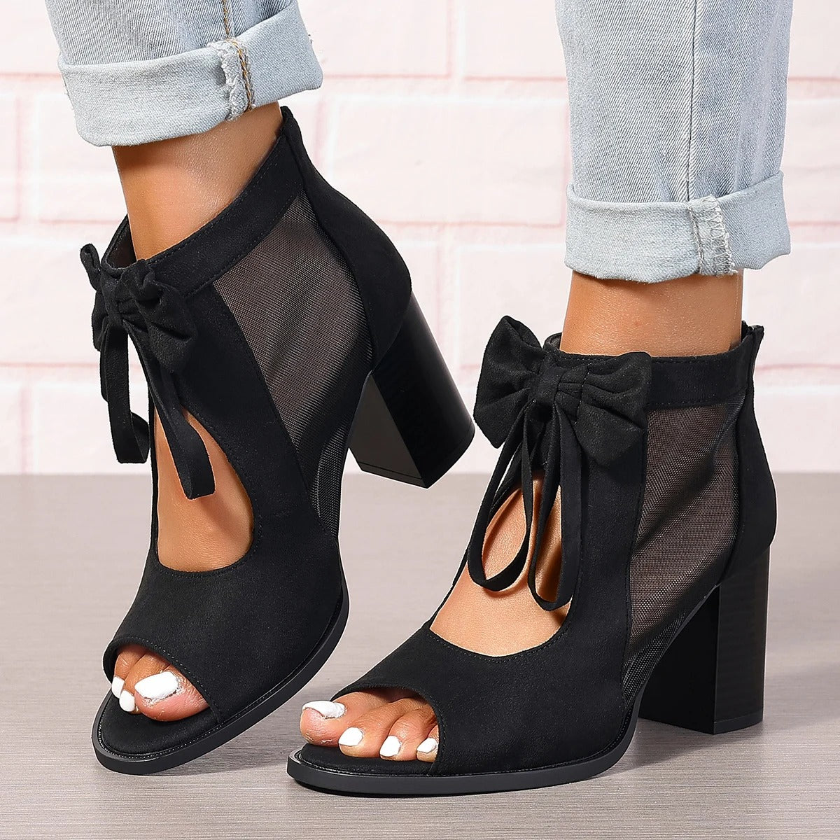 Chic Hue Fishmouth Heels