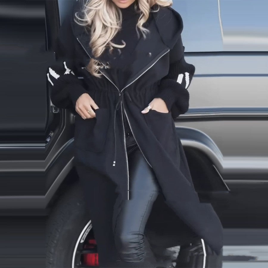 Women's Wear Casual Hooded Long Coat