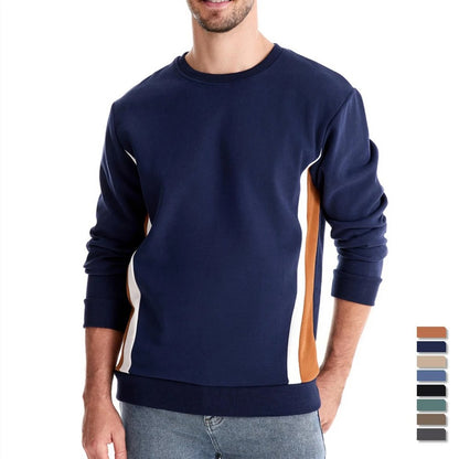 Patchwork Cotton Crew Sweatshirt