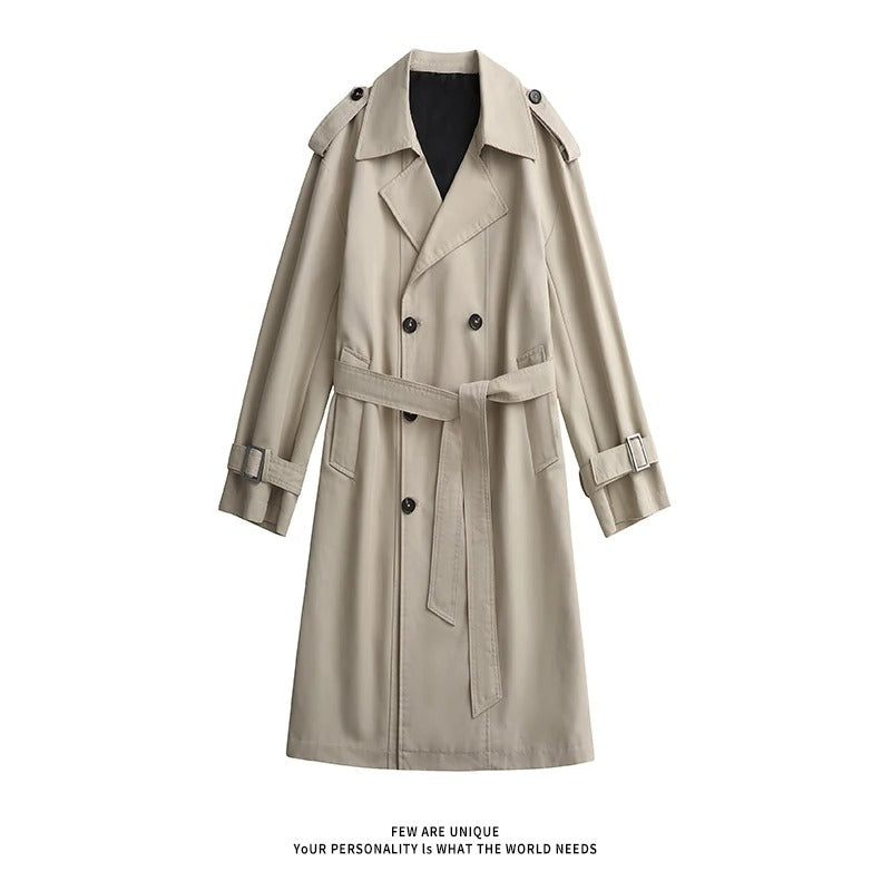 Brit Chic Men's Knee-Length Overcoat