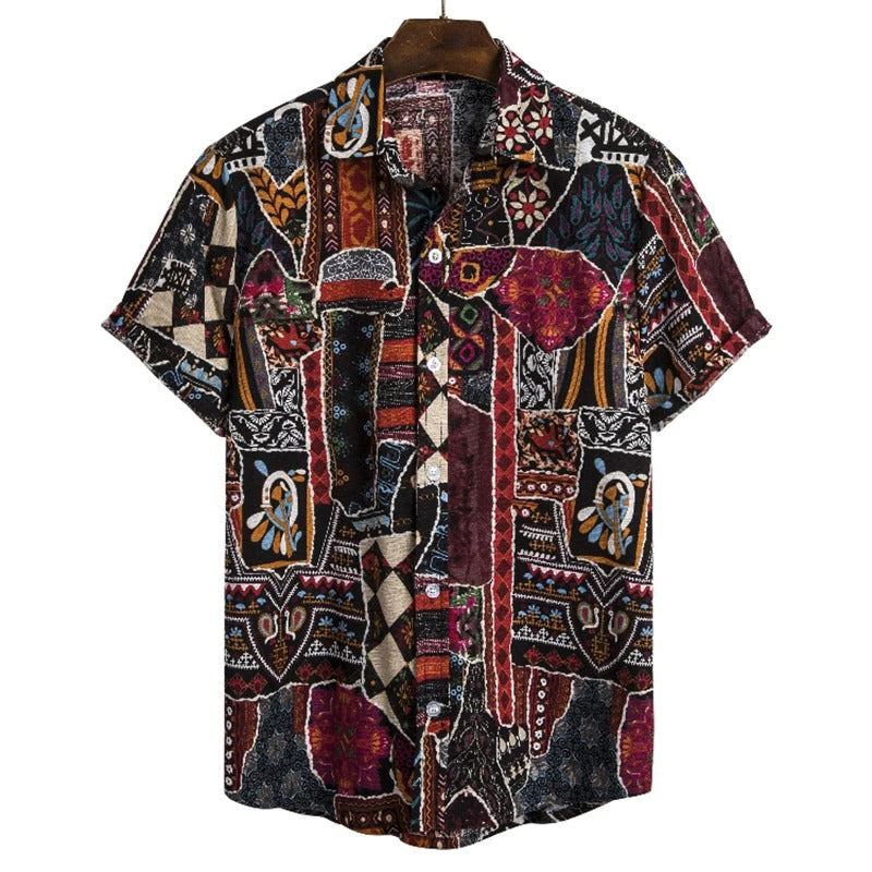 Boho Geometric Beach Shirt