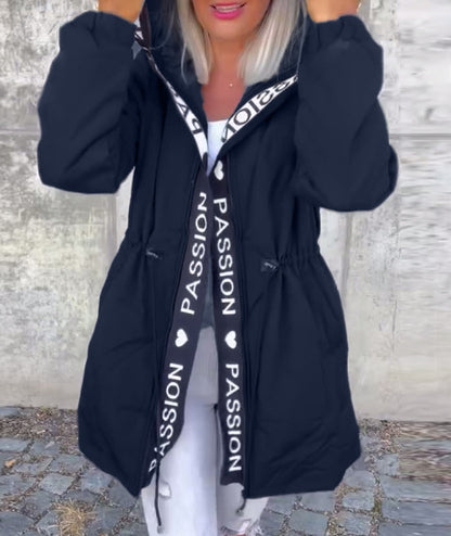 Women's Hooded  Zipper Jacket