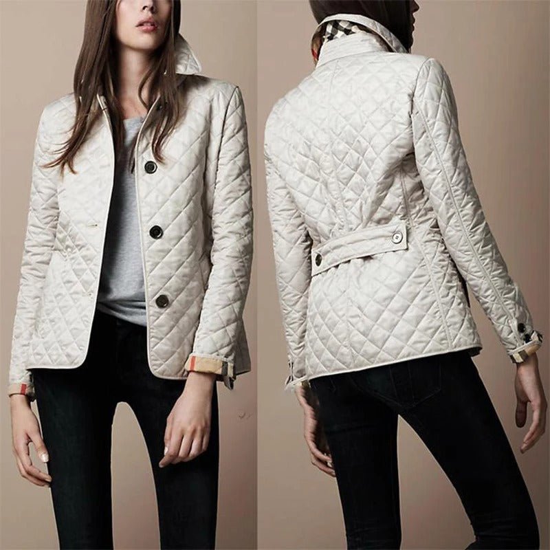 Vintage Slim Fit Lapel Down Coat