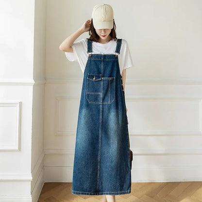 Backless Slim Denim Dress for Women