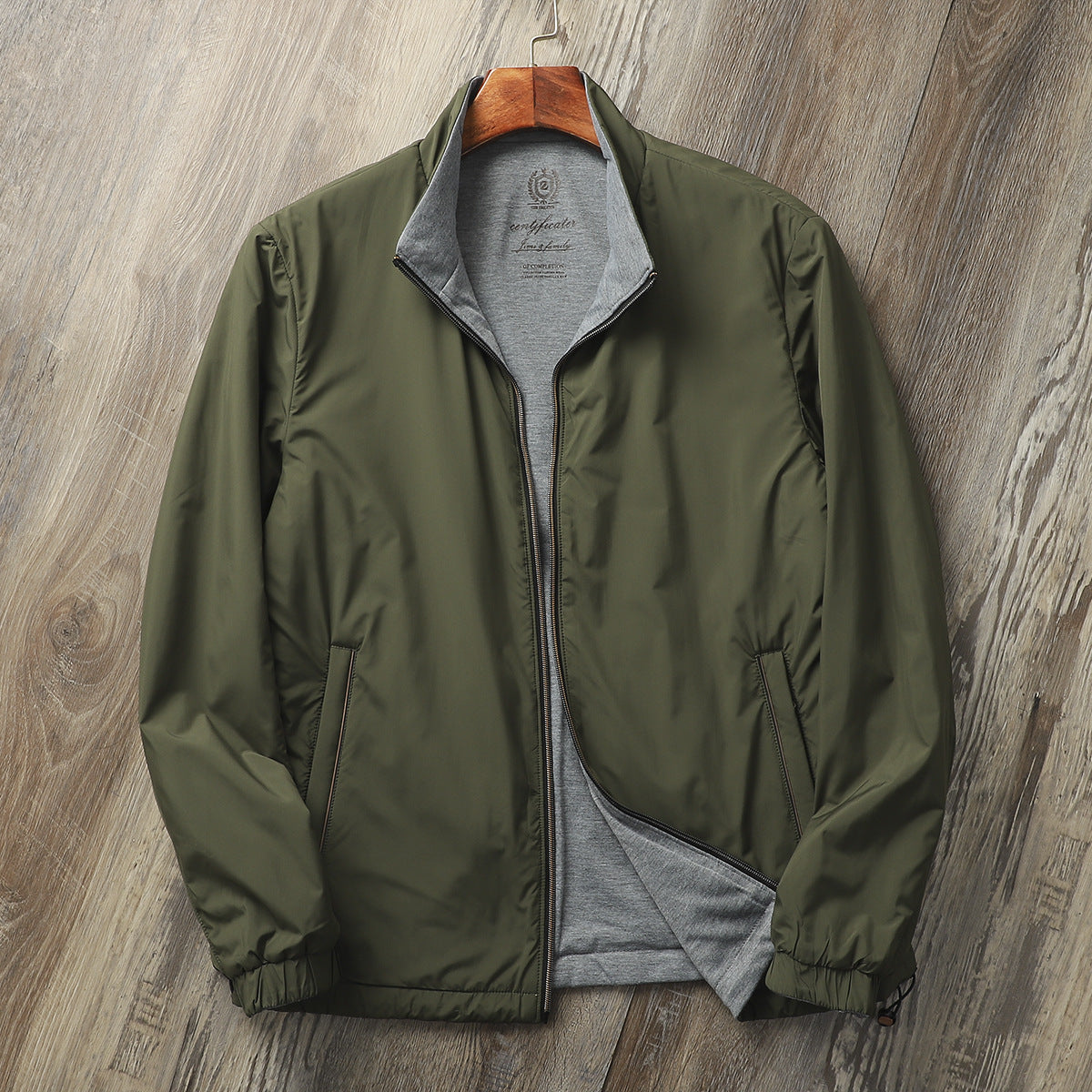 Men's Casual Stand Collar Simple Jacket