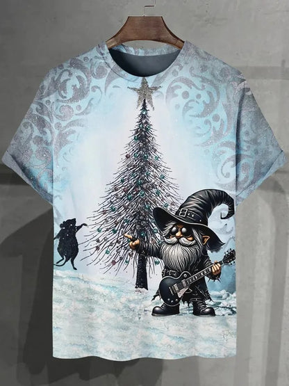 Funny Cat Print Men's T Shirt