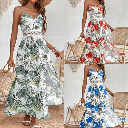 Floral Breeze Boho Vacation Dress