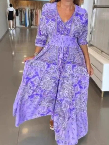 Boho Grace Tassel Maxi Dress