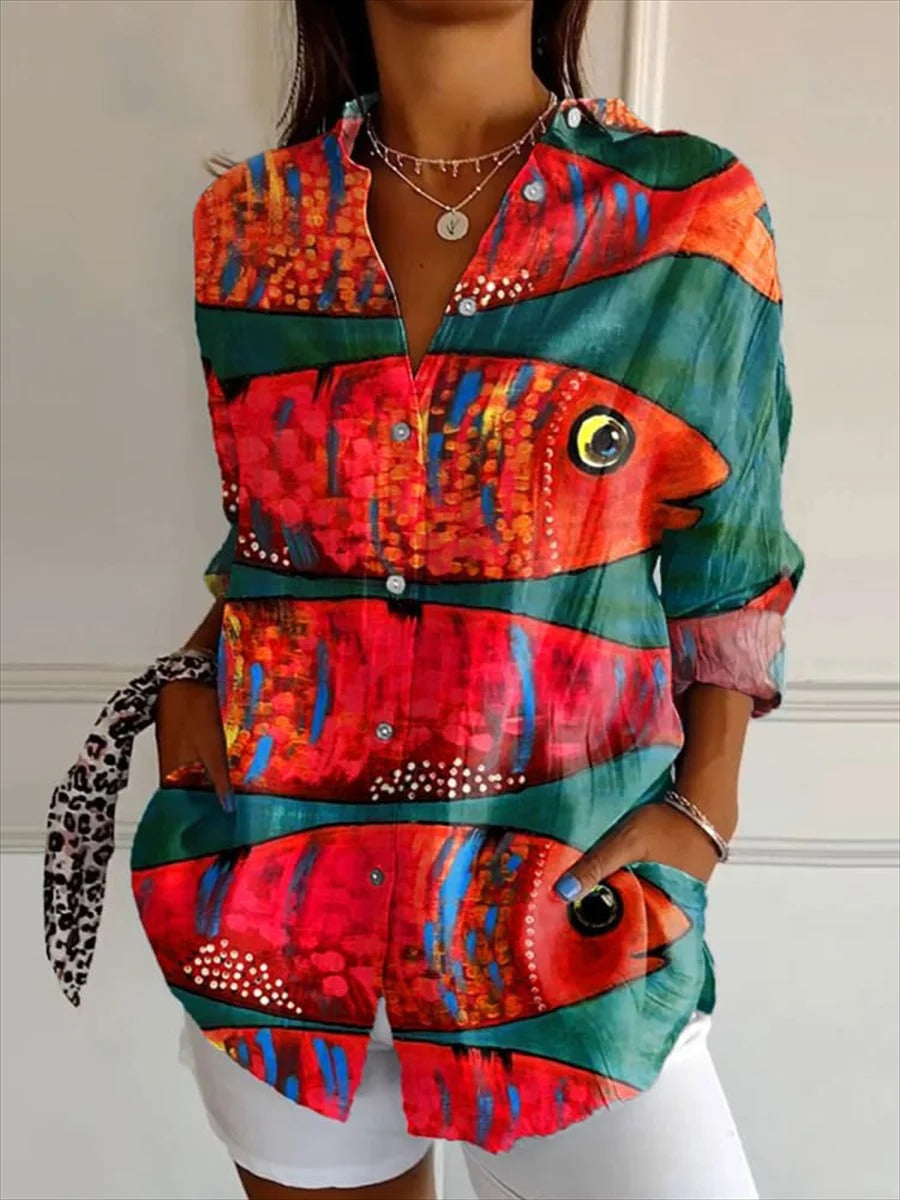 Women's Printed Art Shirt