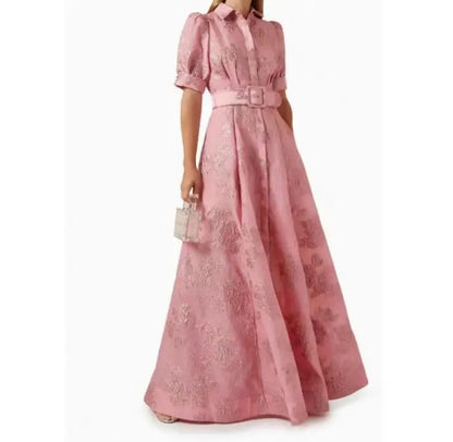 Elegant Embroidered Vintage Court Dress