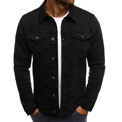 Vintage Denim Moto Jacket