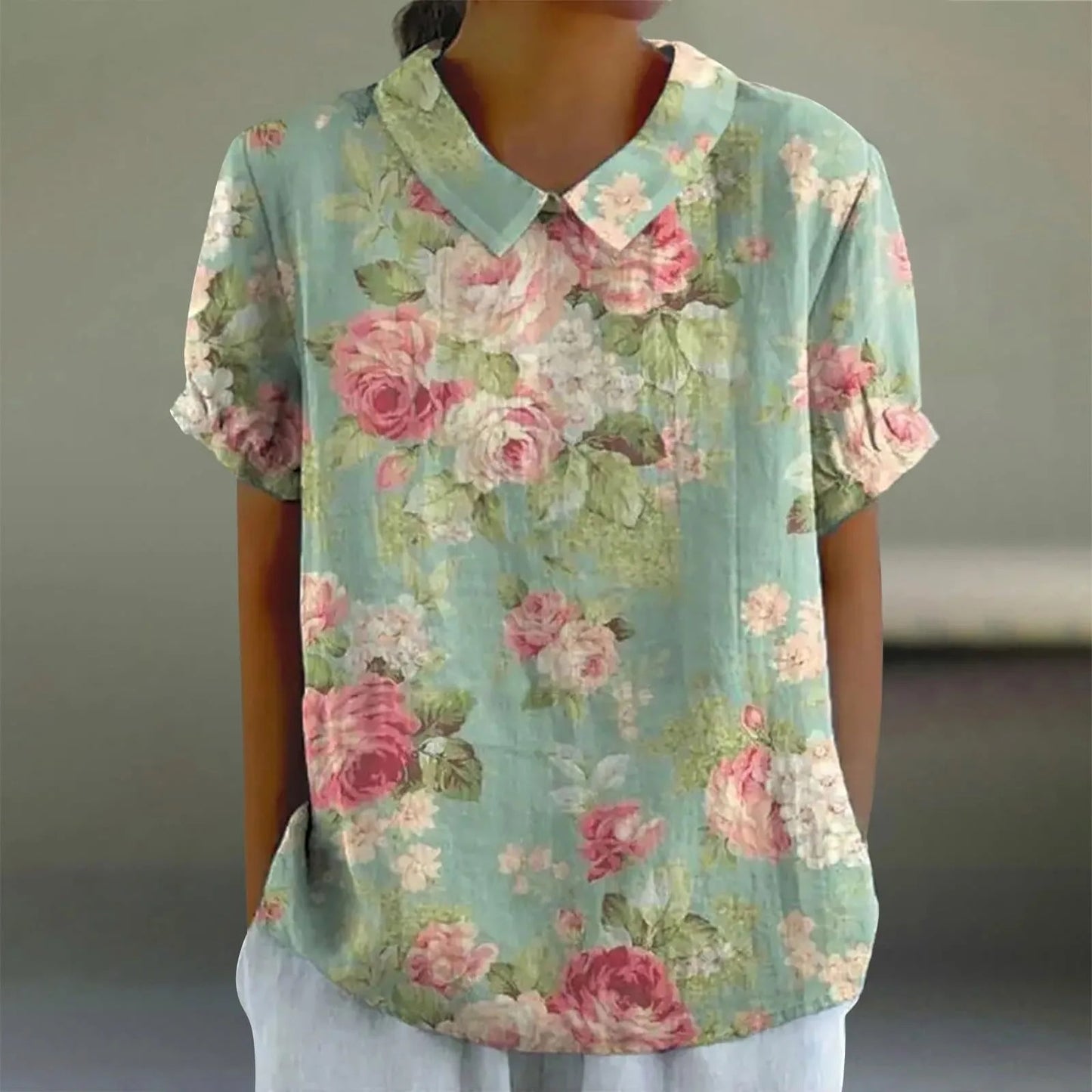 Artistic Flower Vintage Tee