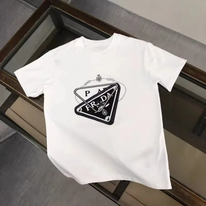 Letter Print Cotton Tee