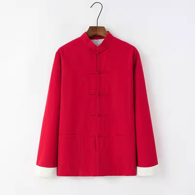 Elegant Hanfu Lay Buddhist Winter Shirt Coat