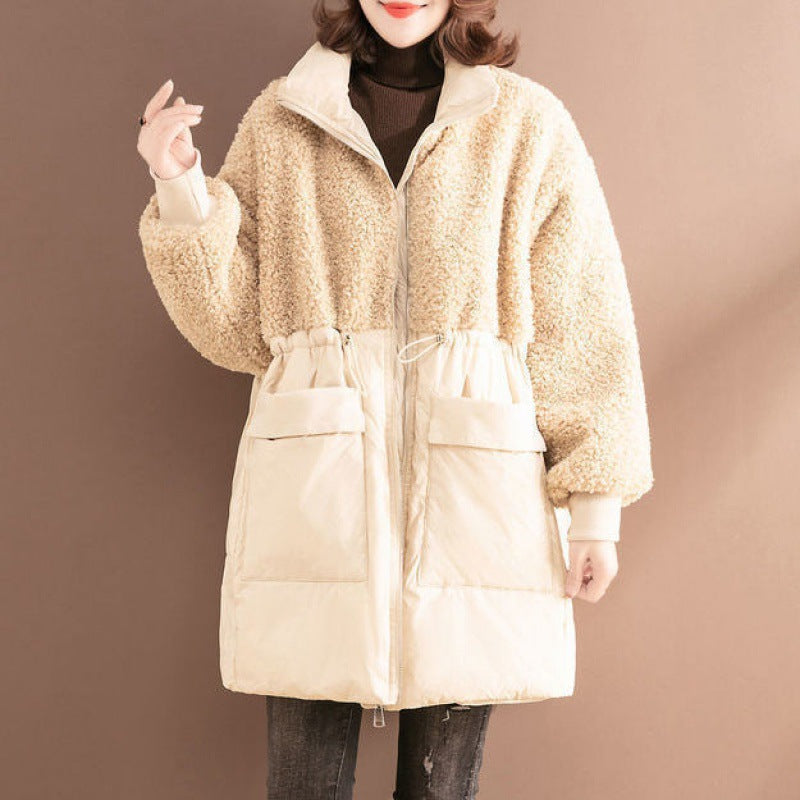 Women’s Lamb Wool Cotton Loose Coat
