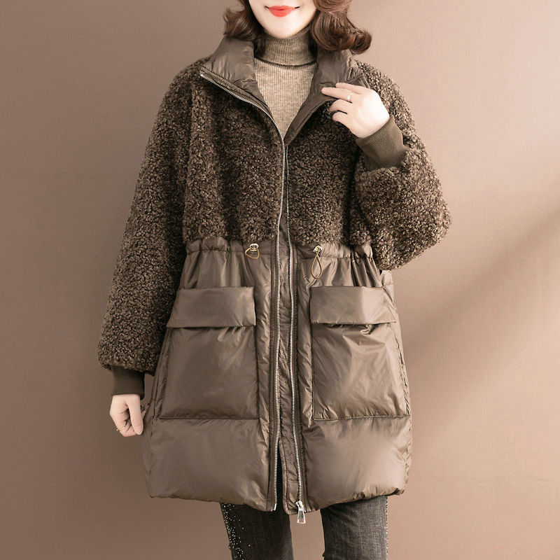 Women’s Lamb Wool Cotton Loose Coat