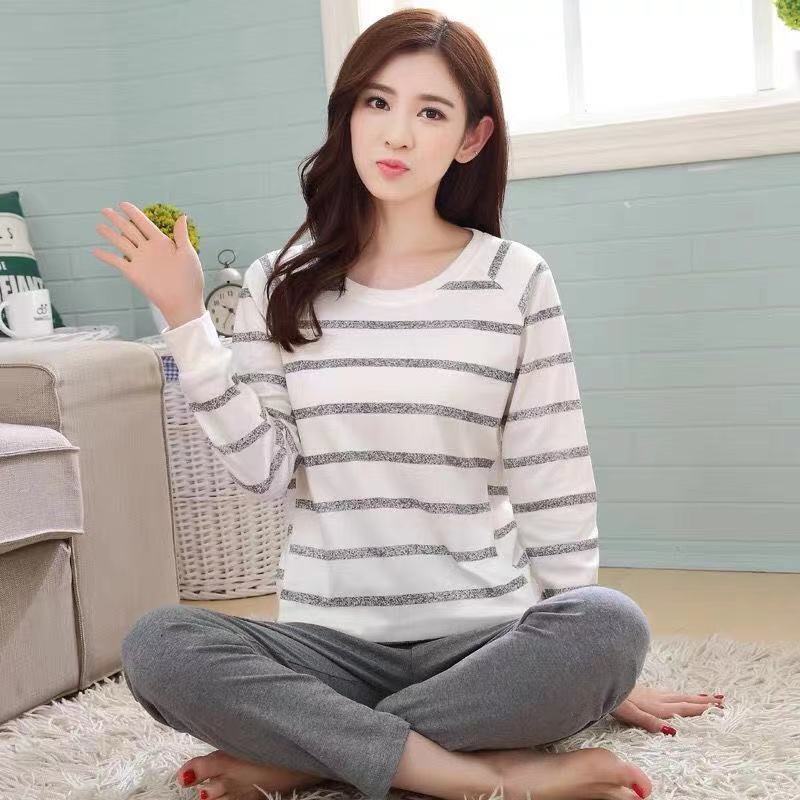 Spring And Autumn Pajamas Women''S Long Sleeve Pure Cotton Leisure Home Clothes Rich Allure