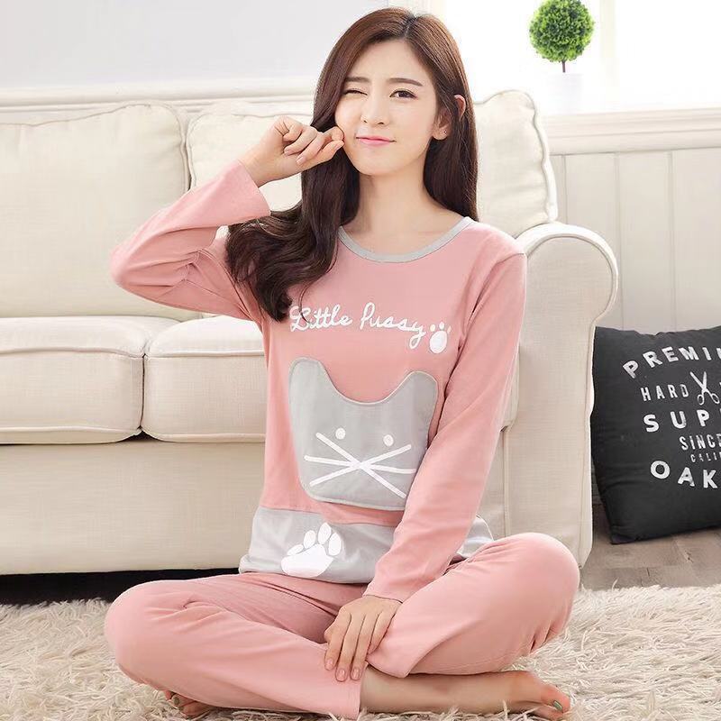 Spring And Autumn Pajamas Women''S Long Sleeve Pure Cotton Leisure Home Clothes Rich Allure