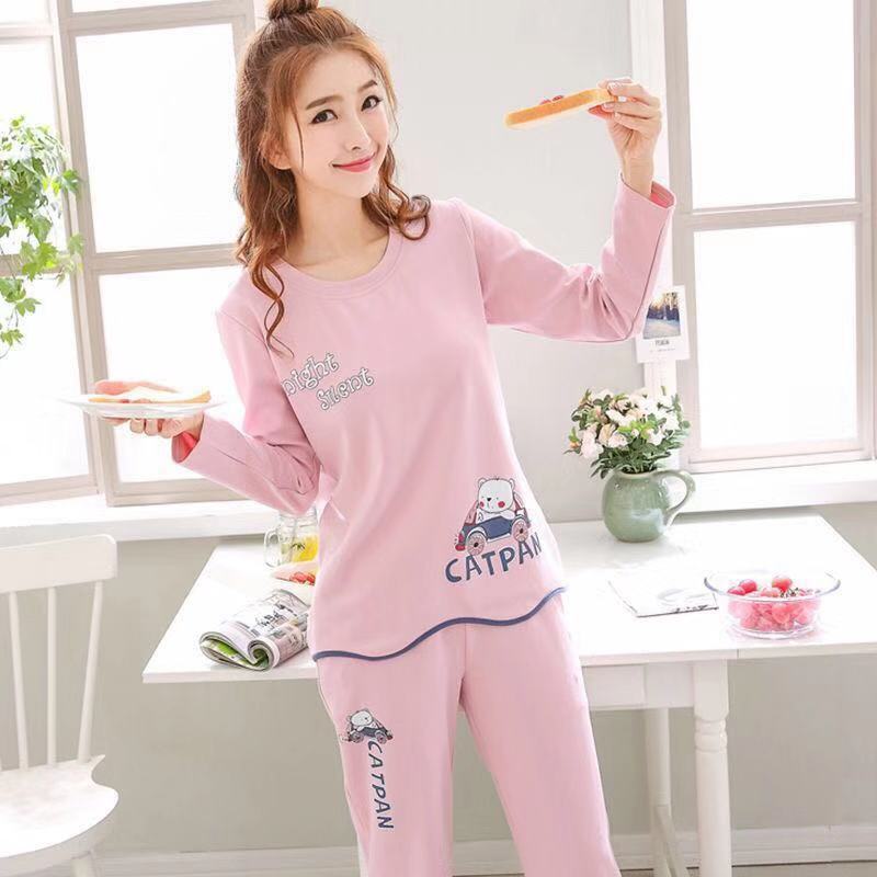 Spring And Autumn Pajamas Women''S Long Sleeve Pure Cotton Leisure Home Clothes Rich Allure