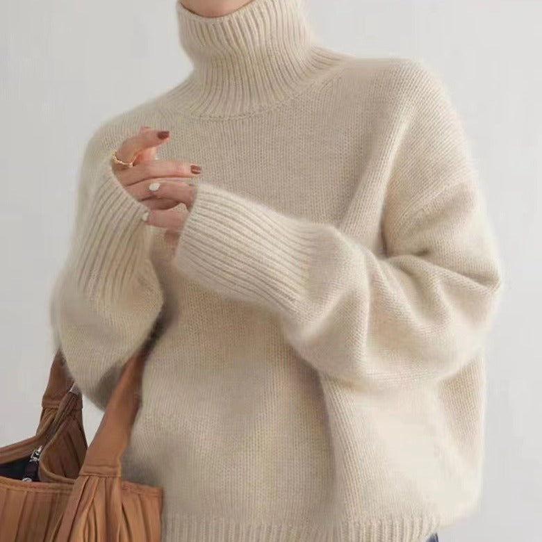 Women's Minimalist Knitted Bottoming Sweater